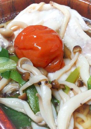 時短♪梅干しうどん-レシピのメイン写真