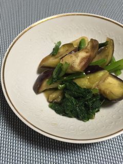 なすとほうれん草のわさび醤油和え-レシピのメイン写真