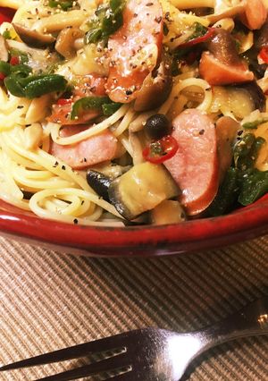 あまり物の野菜で塩麹パスタ☆-レシピのメイン写真