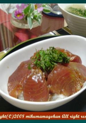 コツは漬けるだけのまぐろ丼-レシピのメイン写真