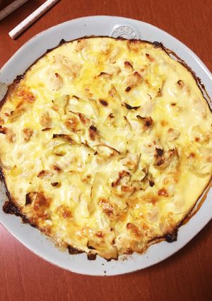 我が家のごはん キャベツでグラタン風-レシピのメイン写真