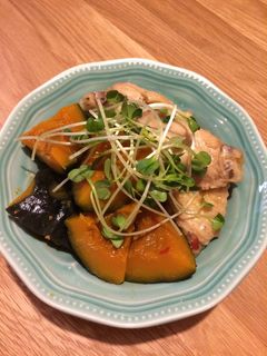 手羽とカボチャの煮物-レシピのメイン写真