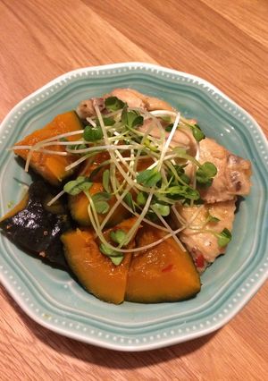 手羽とカボチャの煮物-レシピのメイン写真