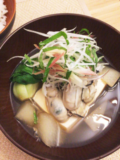 湯豆腐*あごだしつゆ風味*プチ鍋-レシピのメイン写真