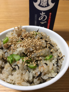ツナとひじきのあごだし炊き込みご飯-レシピのメイン写真