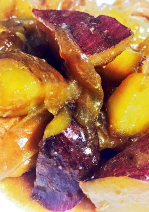 簡単シンプルなさつまいもと鶏肉の甘煮-レシピのメイン写真