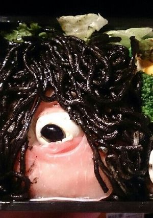 怖いリアル貞子★イタリアンなキャラ弁-レシピのメイン写真