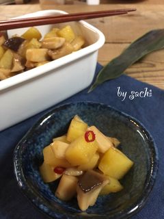 【作り置き】エリンギとポテトのピリ辛炒め-レシピのメイン写真