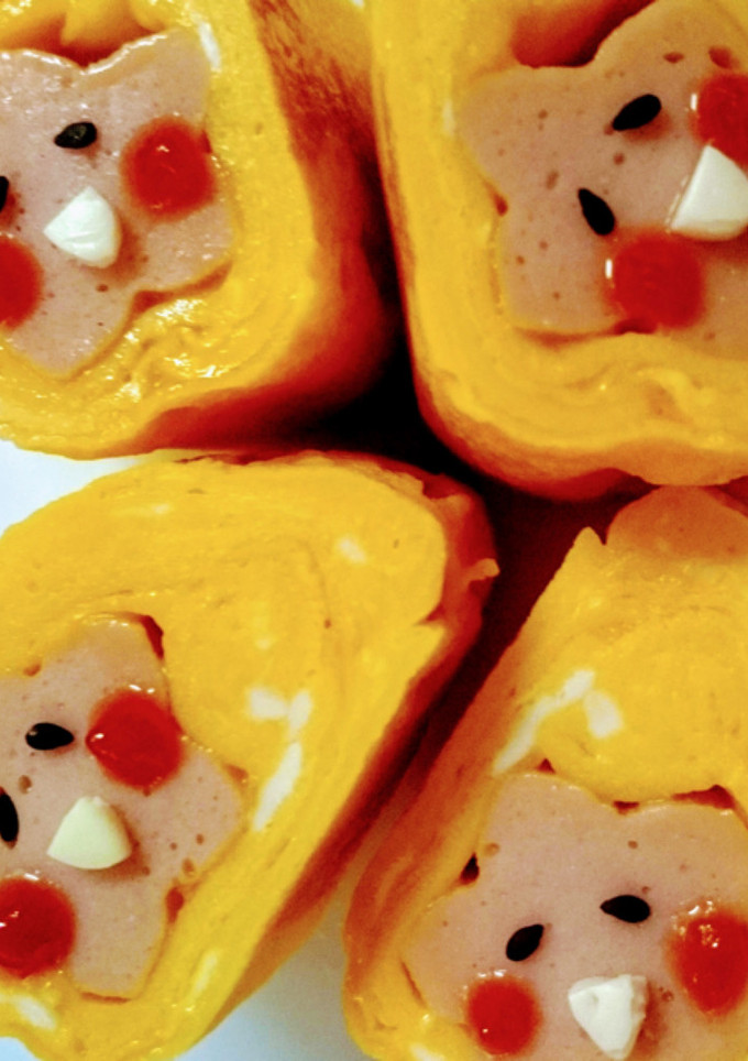 お花の魚二ソ卵焼き♪お弁当♪-レシピのメイン写真