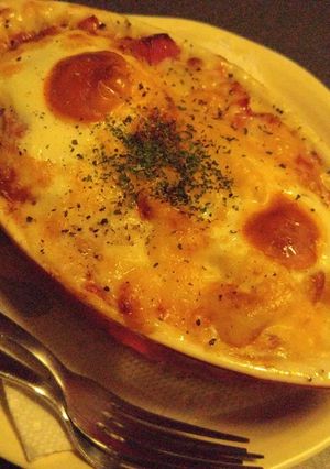 簡単!ミートチーズ焼き-レシピのメイン写真