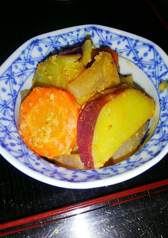 作りおきに薩摩芋と蒟蒻の味噌炒め-レシピのメイン写真