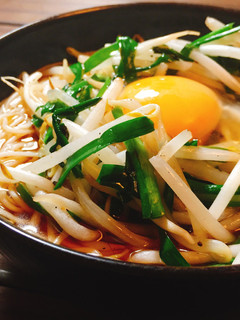 ラーメン風!ニラもやしにゅうめん-レシピのメイン写真