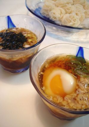 そうめん～２種類のつけだれ～-レシピのメイン写真