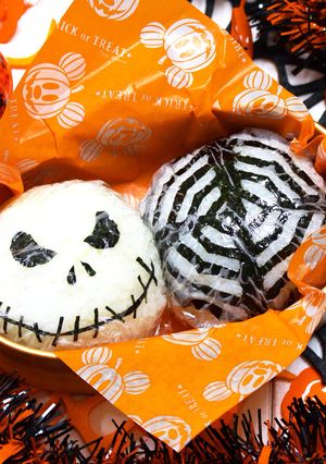 ハロウィン クモの巣 おにぎり キャラ弁-レシピのメイン写真