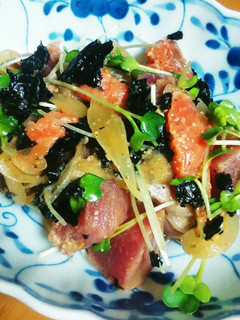 韓国風お刺身のづけ(減塩レシピ)-レシピのメイン写真