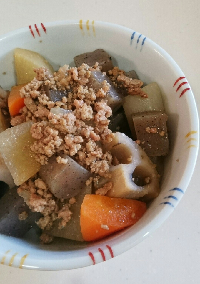 豚ひき肉と根菜の炒り煮-レシピのメイン写真