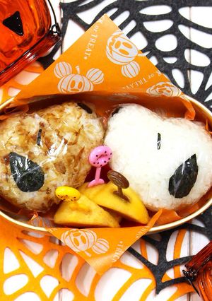 スヌーピー おにぎり ミスド風 キャラ弁-レシピのメイン写真