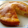 桃とヨーグルトの簡単ケーキ♪