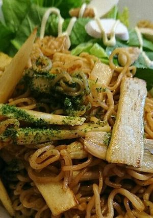 真菰茸★マコモタケと日清焼きそば-レシピのメイン写真