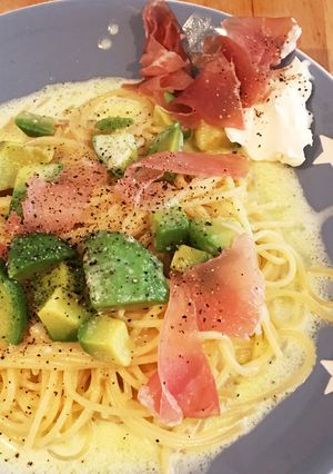 クリームパスタ★生ハム マスカルポーネ添-レシピのメイン写真