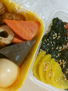 チビおでんと♦のり鮭弁当-レシピのメイン写真