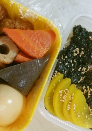 チビおでんと♦のり鮭弁当-レシピのメイン写真