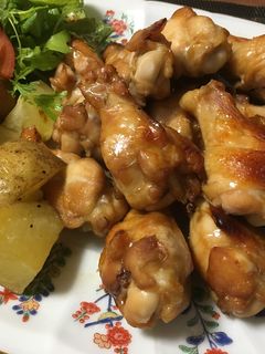 つゆが決め手の手羽元のオーブン焼き-レシピのメイン写真