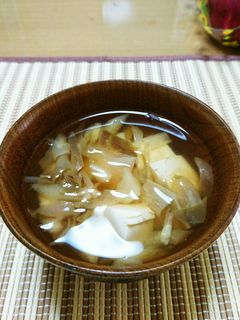 茗荷と干瓢のみそ汁-レシピのメイン写真