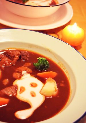 牛スジ使いで節約！オバケのビーフシチュー-レシピのメイン写真