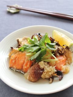 香ばしきのこと塩鮭のおろし和え-レシピのメイン写真