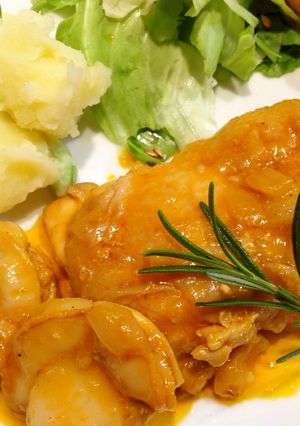 鶏と帆立の煮込み☆クリームポテト添え-レシピのメイン写真