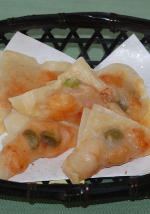 海老チリ風味のチーズ入り揚げワンタン-レシピのメイン写真