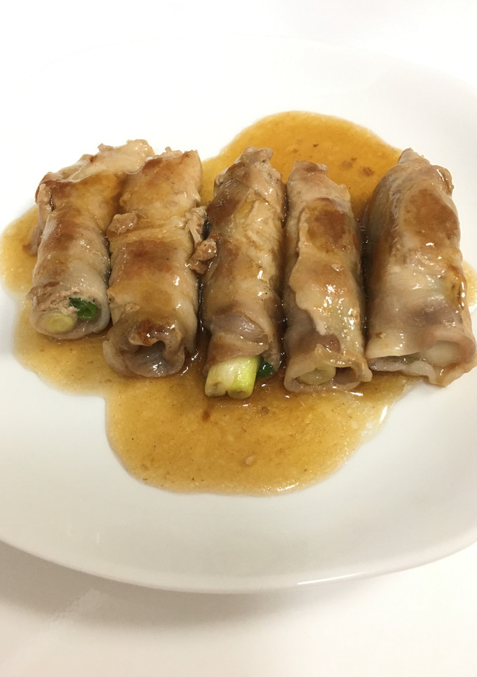 だし餡掛け♡ネギの豚肉巻き-レシピのメイン写真