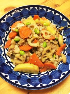 ご飯がススムさつまいもと豚バラの甘辛炒め-レシピのメイン写真