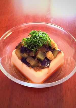 蒸しナスの冷奴-レシピのメイン写真