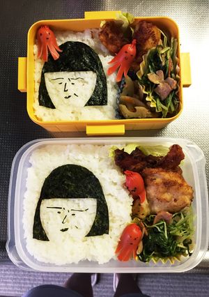 キャラ弁　ちびまる子ちゃんの野口さん-レシピのメイン写真