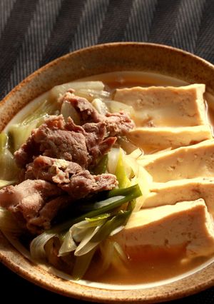 下味冷凍：豚こまで肉豆腐-レシピのメイン写真