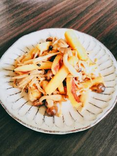 さつまいもとキノコの味噌バター炒め-レシピのメイン写真