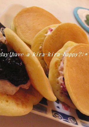 カシスと小豆の生どら-レシピのメイン写真