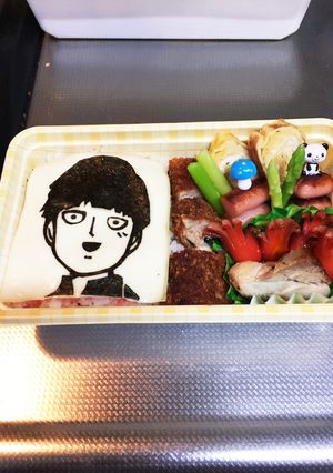キャラ弁　モブサイコ-レシピのメイン写真