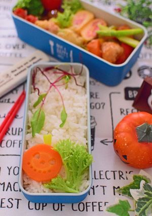 【キャラ弁】人参のジャック・オ・ランタン-レシピのメイン写真