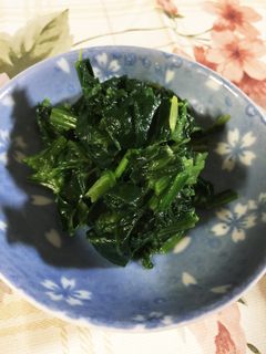 簡単☆ねりごまでほうれん草のごまあえ-レシピのメイン写真