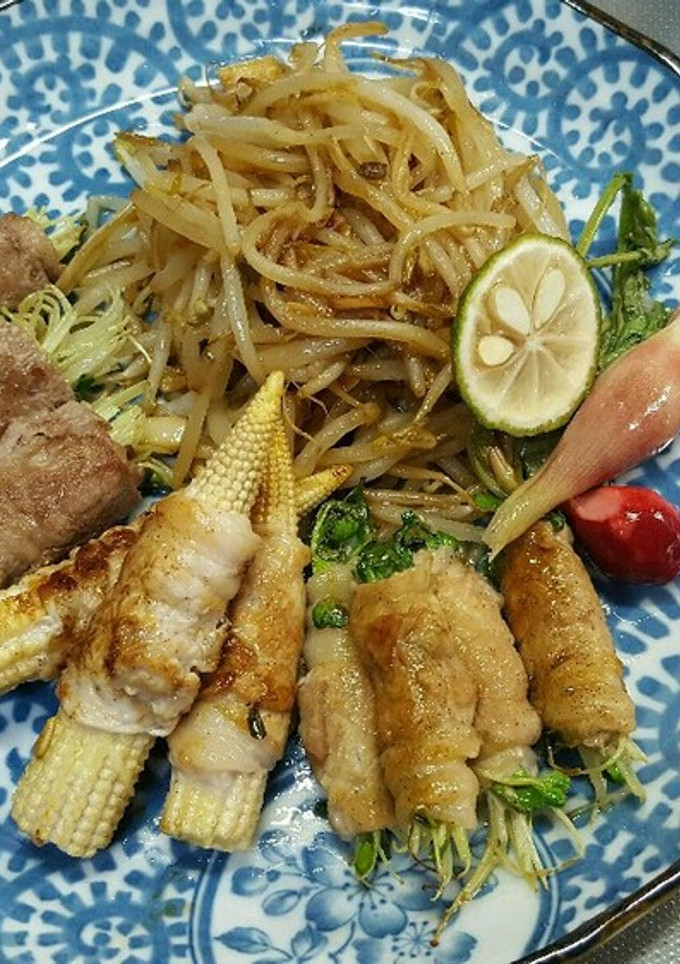 カイワレと酢漬けの肉巻き-レシピのメイン写真
