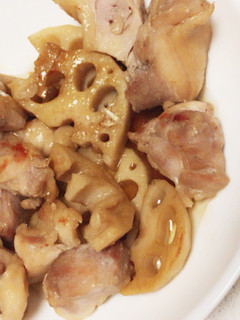 鶏モモと蓮根の甘辛炒め-レシピのメイン写真