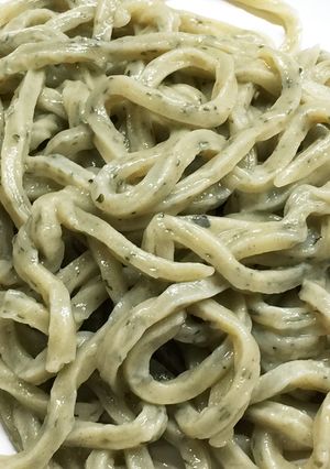 バジルうどん(トマトソース)-レシピのメイン写真