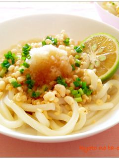 ✿おろし冷やしうどん(かぼす・酢橘等)✿-レシピのメイン写真