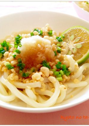 ✿おろし冷やしうどん(かぼす・酢橘等)✿-レシピのメイン写真