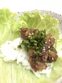 シソの実乗せるだけ!レタス巻き-レシピのメイン写真