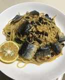 秋刀魚の和風パスタ、コンサルデ風
