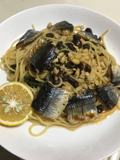 秋刀魚の和風パスタ、コンサルデ風-レシピのメイン写真